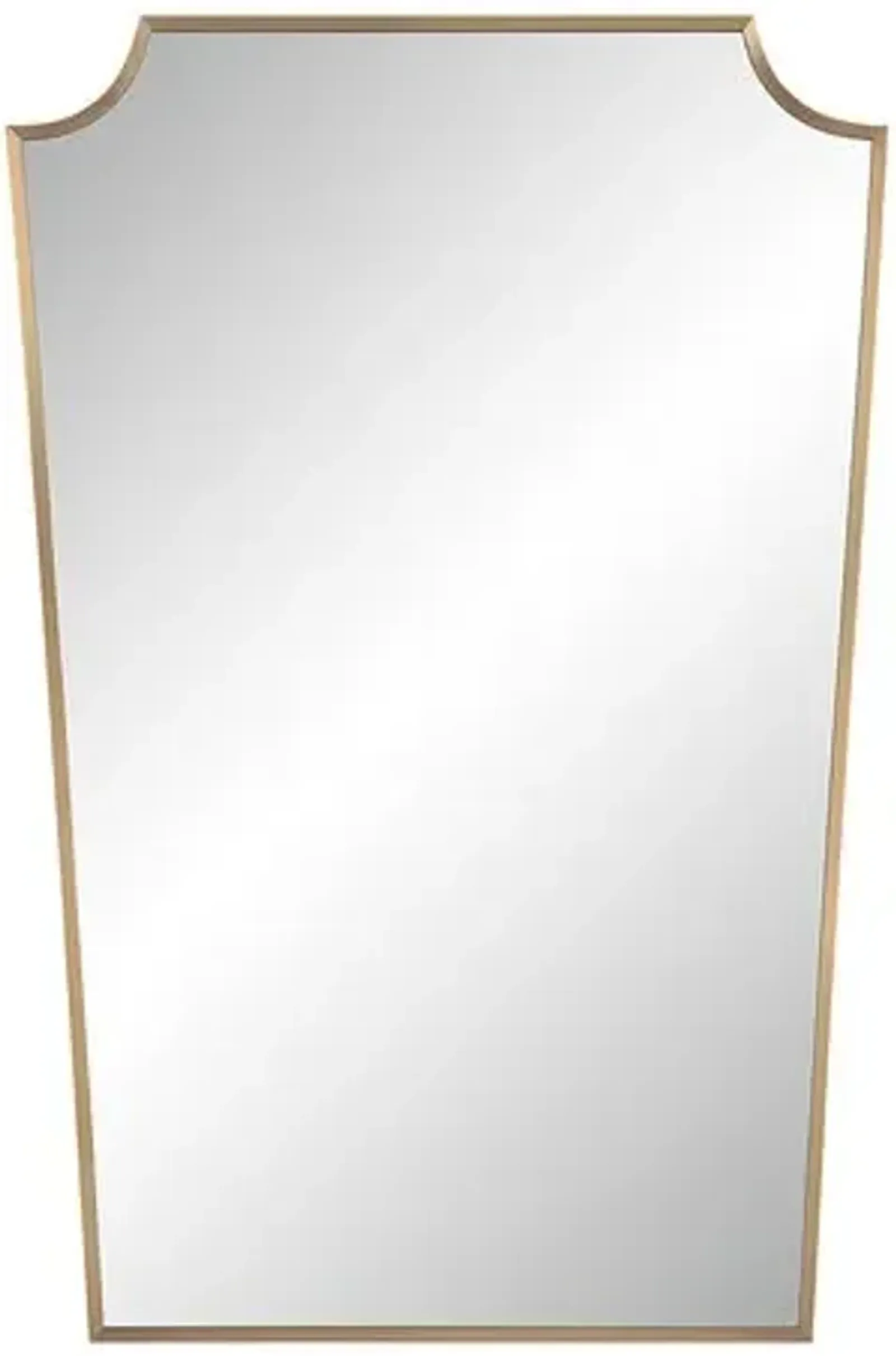 Kaelith Wall Mirror - Burnished Brass