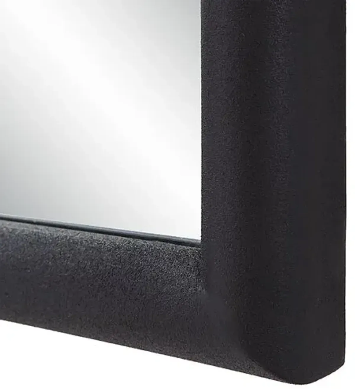 Taro Wall Mirror - Textured Black