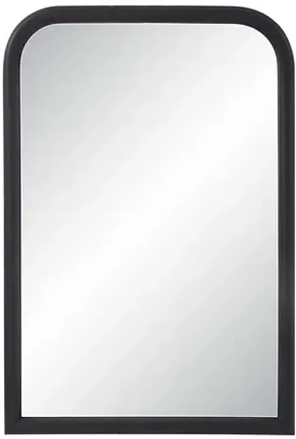 Taro Wall Mirror - Textured Black