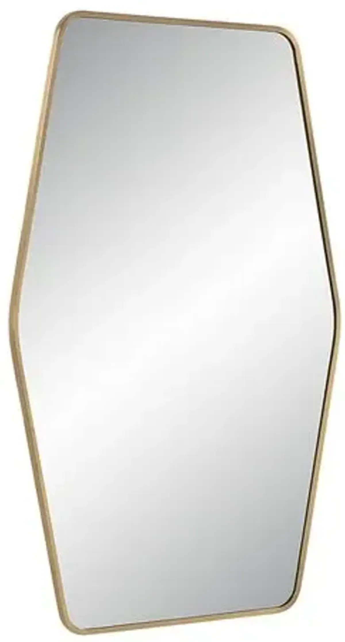 Remington Hexagonal Wall Mirror - Satin Brass