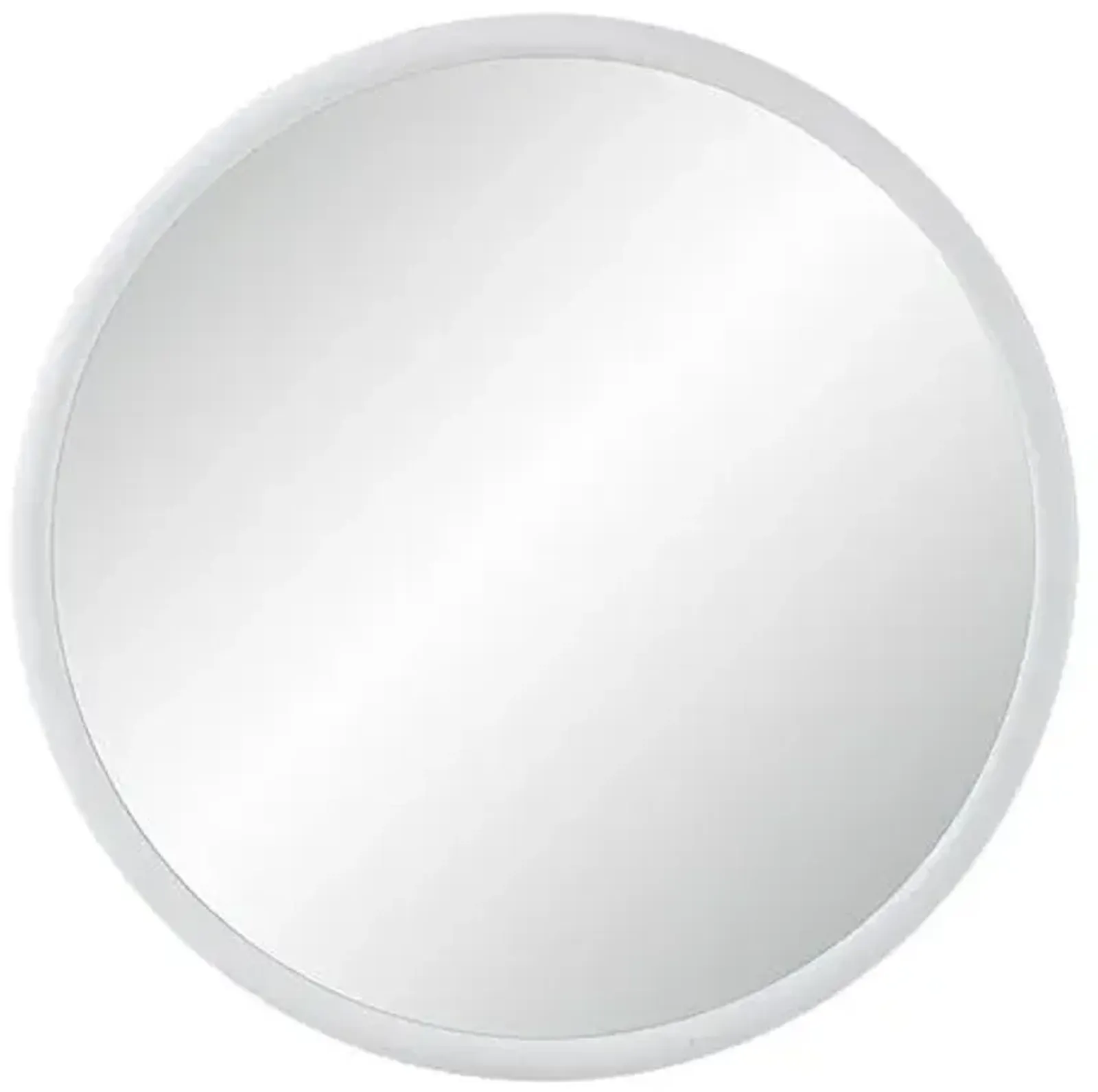 Enzo Round Wall Mirror - Matte White