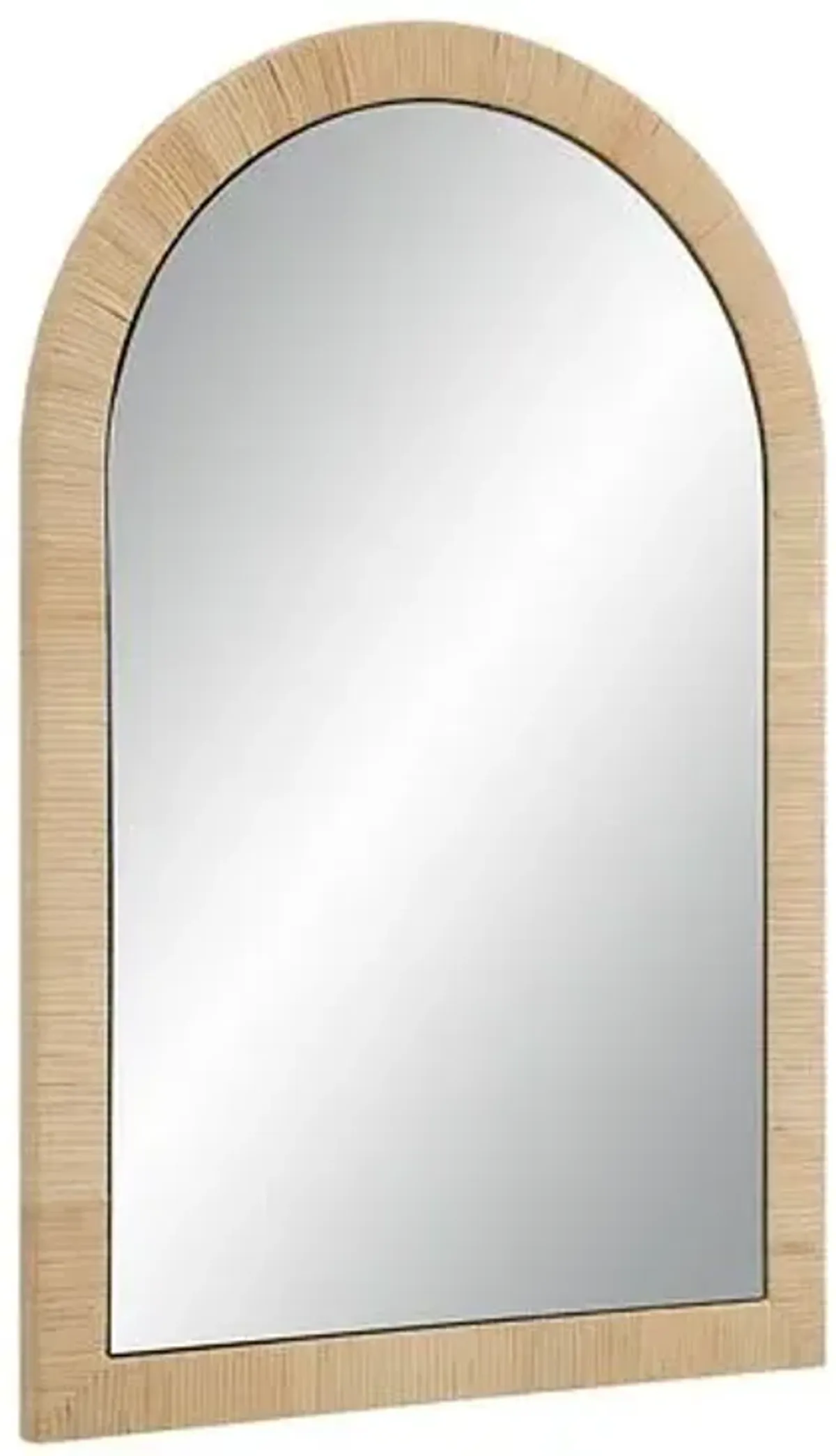 Soraya Rattan Arched Wall Mirror - Natural