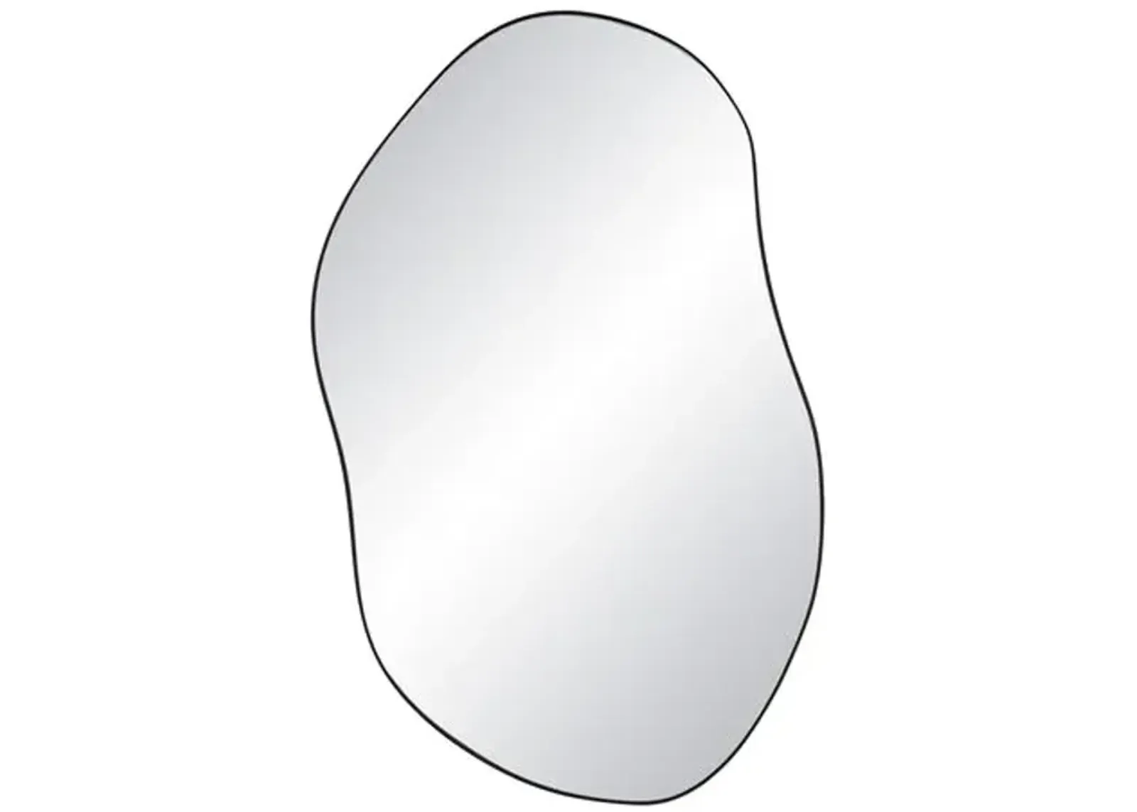 Brexley Curved Wall Mirror - Matte Black