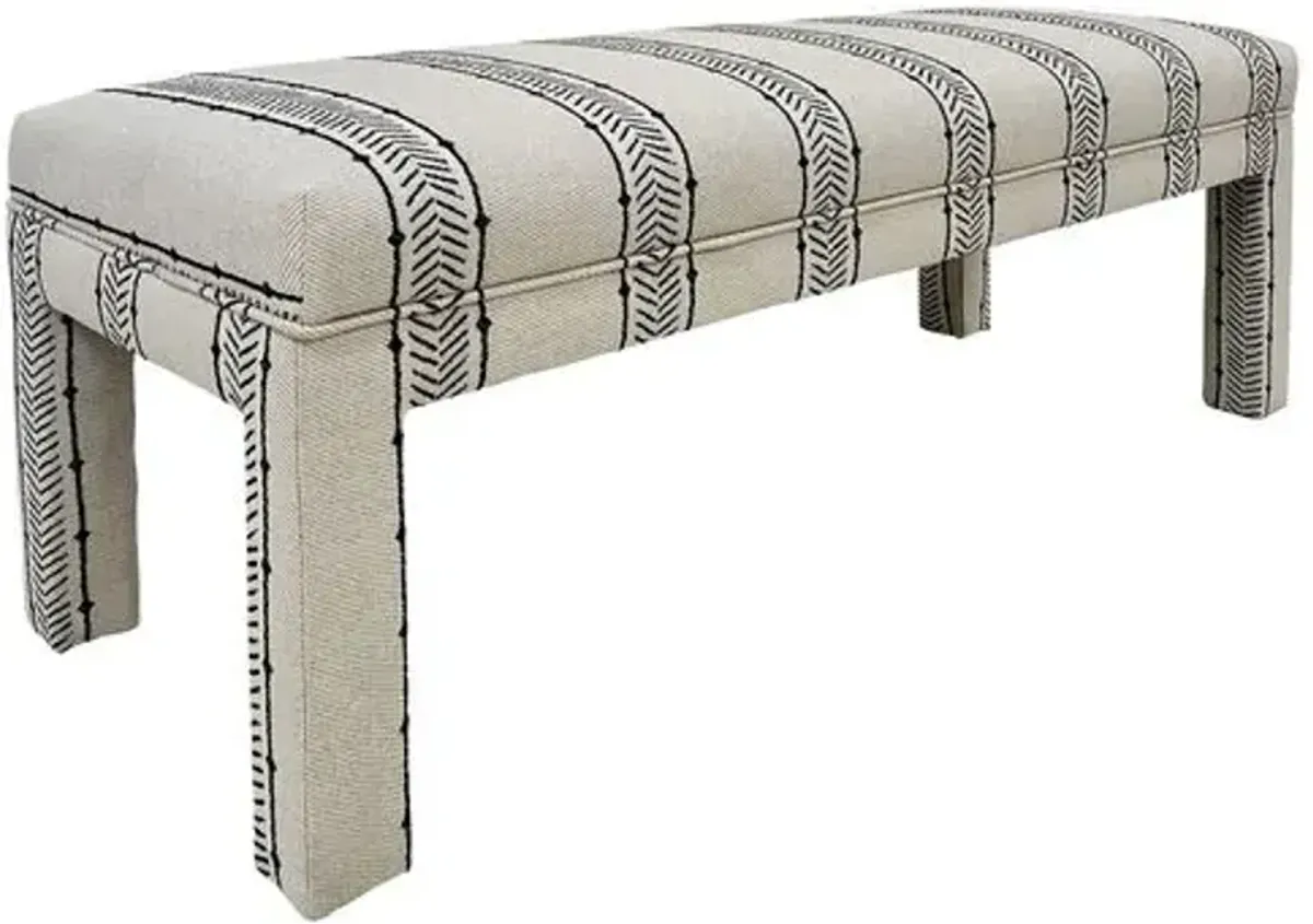 Brittany Bench - Nisswa Granite - Kim Salmela - Handcrafted - Gray