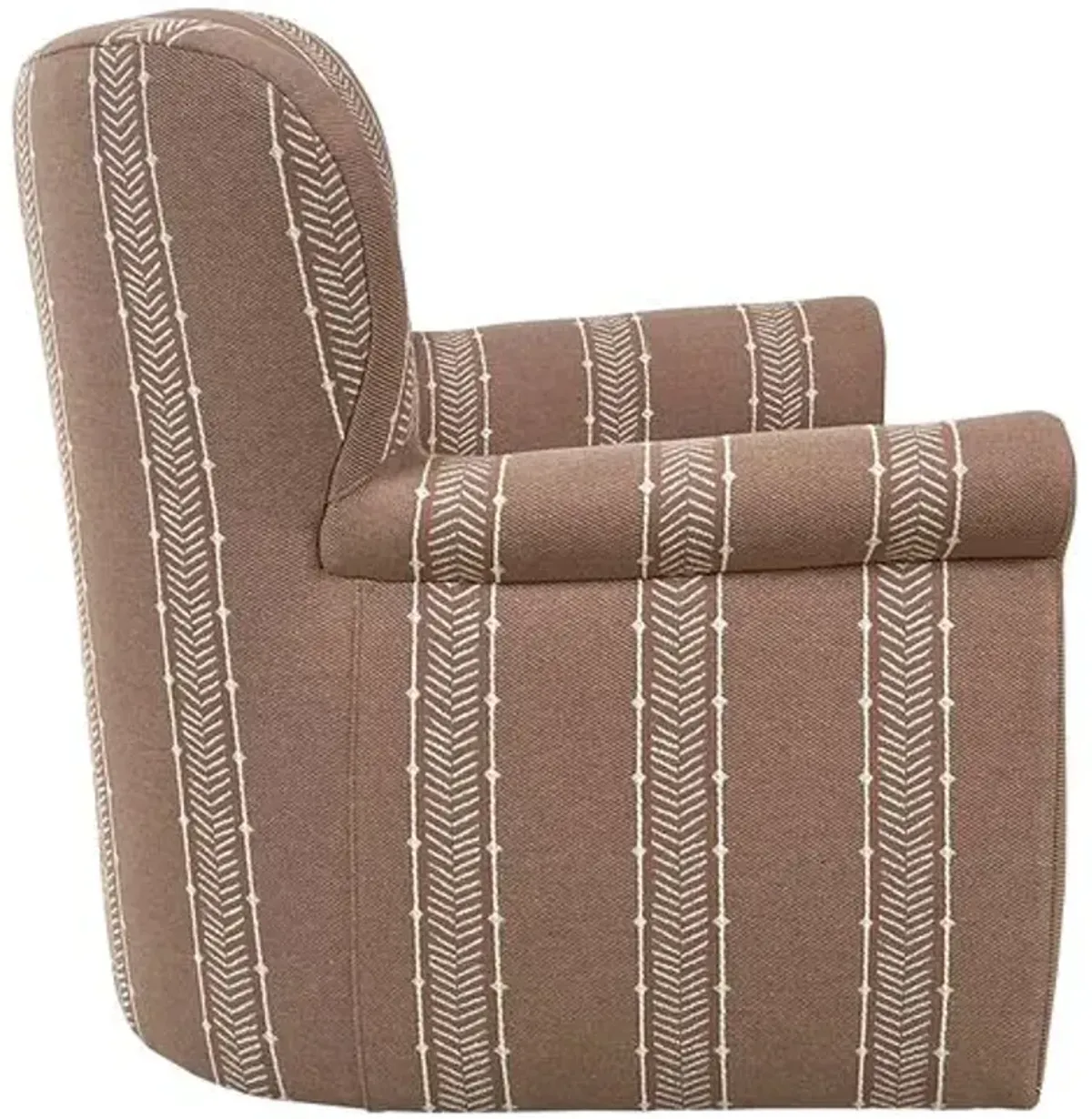 Tuckahoe Swivel Chair - Nisswa Coral - Kim Salmela