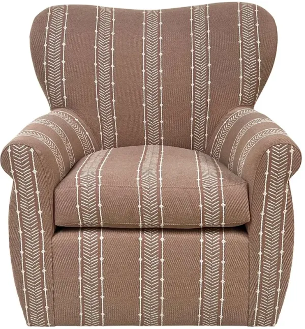 Tuckahoe Swivel Chair, Nisswa Coral Crypton