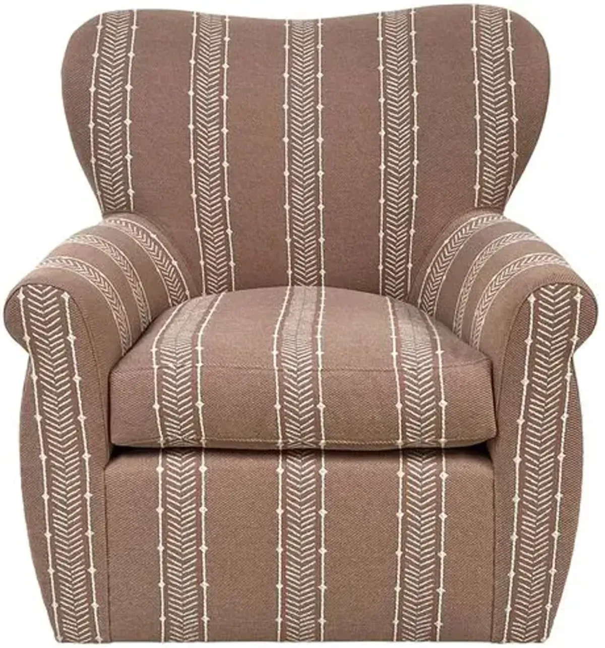 Tuckahoe Swivel Chair - Nisswa Coral - Kim Salmela