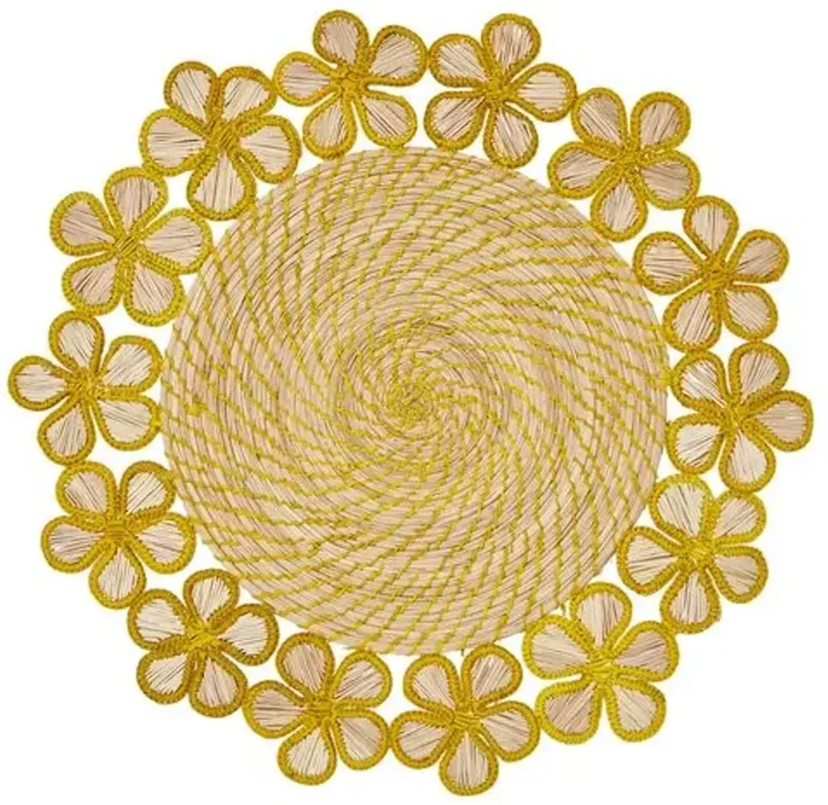 Lanai Placemat - Mode Living - Handcrafted - Yellow