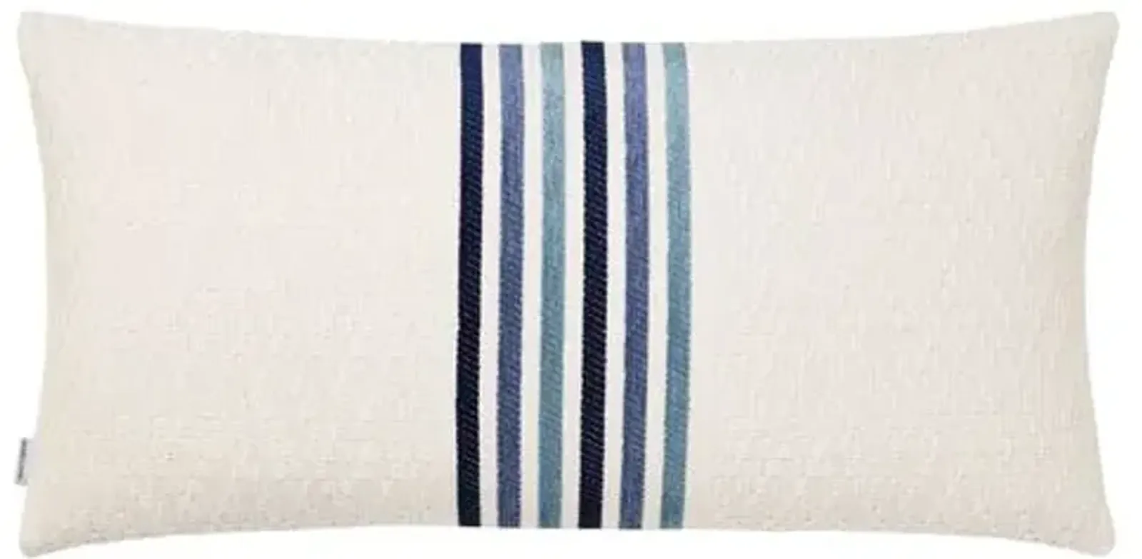 Macey Lumbar Pillow - Blue - Mode Living