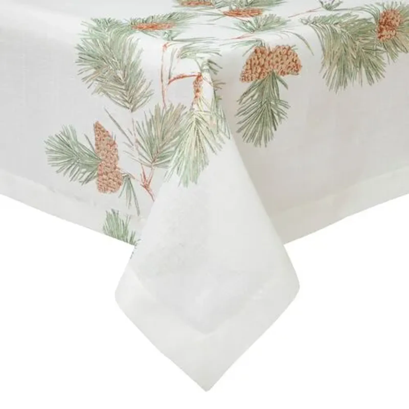 Newbury Tablecloth - White and Beige By Mode Living