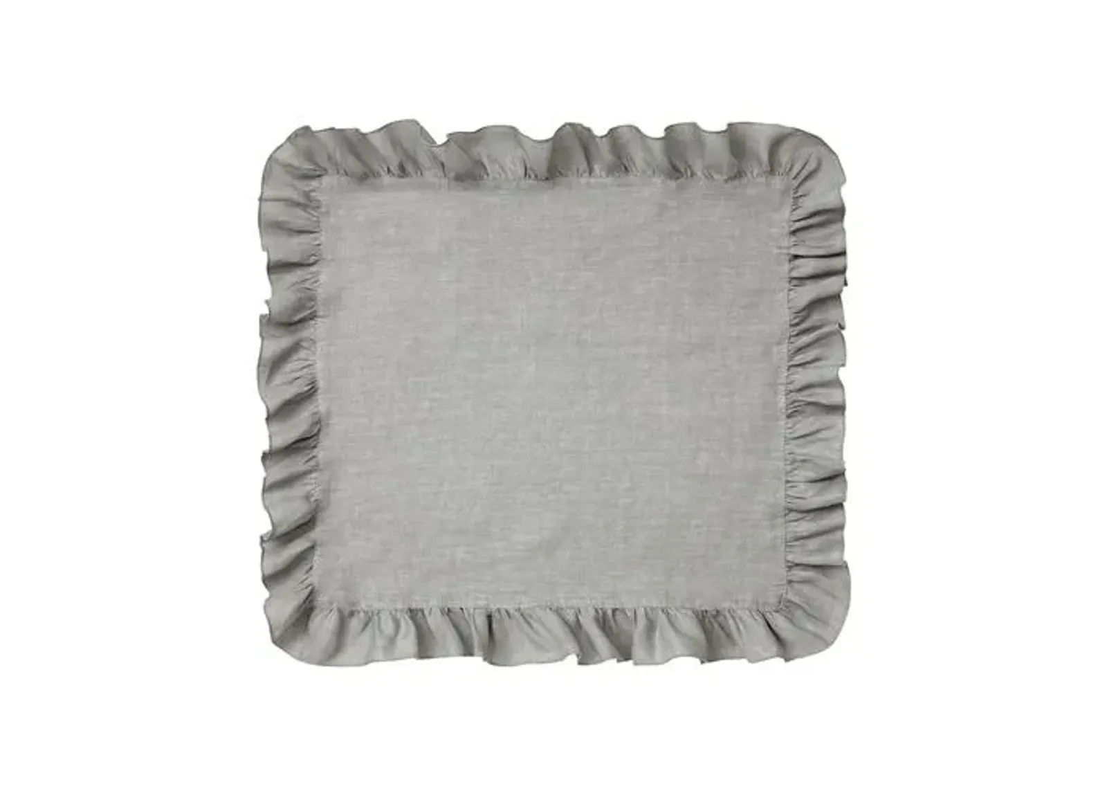 Set of 4 Lucca Napkins - Gray - Mode Living