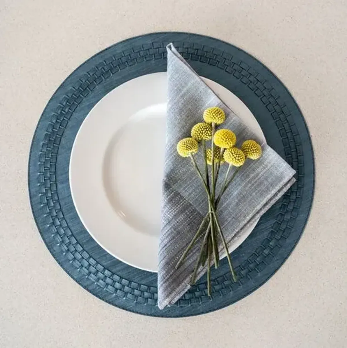 Set of 4 Nolita Napkins - Gray - Mode Living