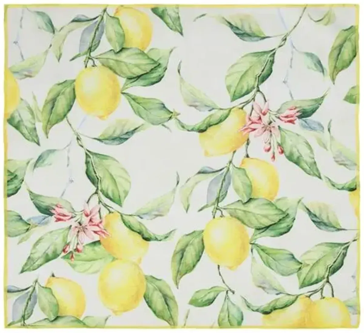 Set of 4 Sorrento Napkins - Yellow/White - Mode Living