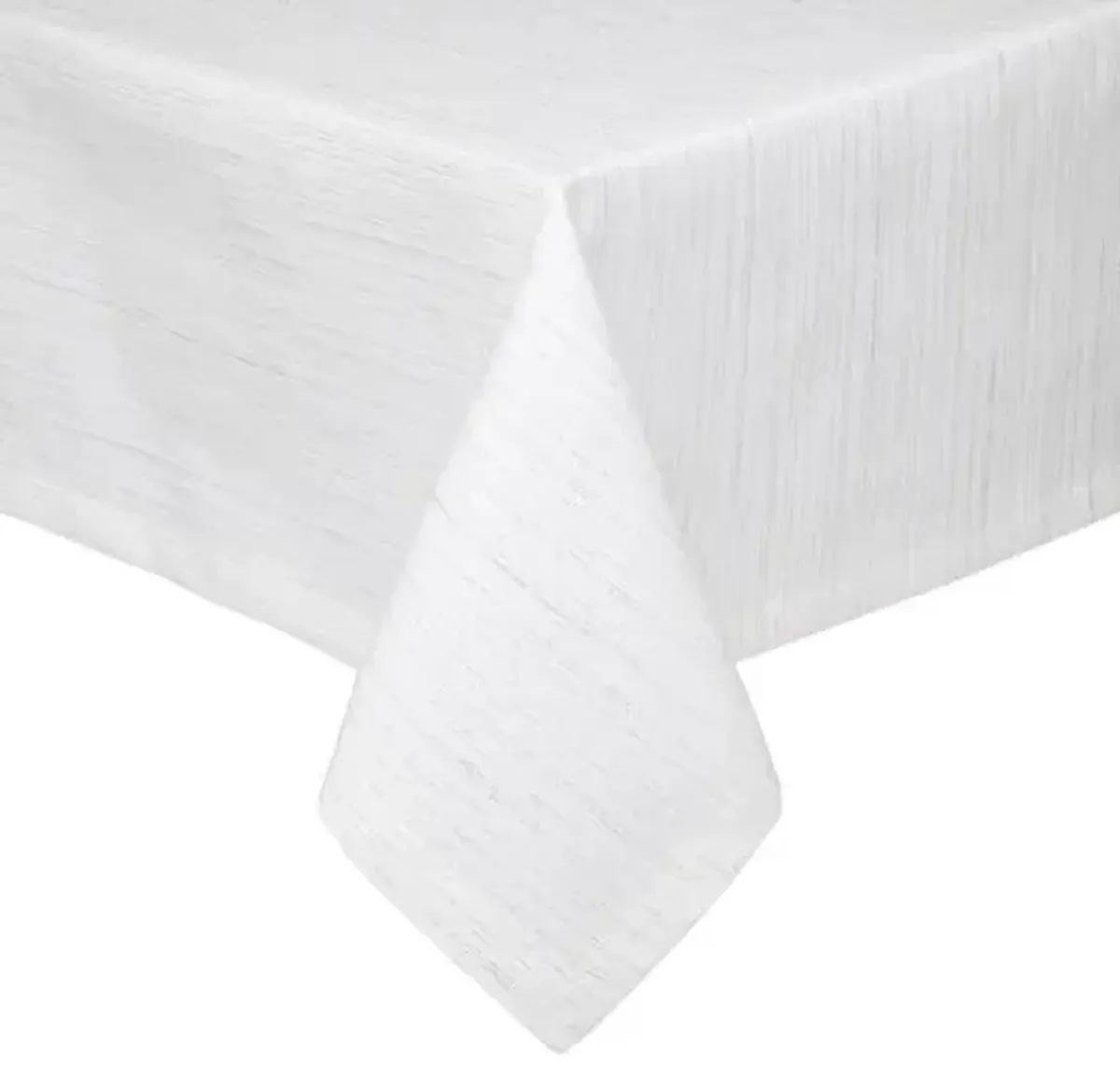 Vail Tablecloth - White with Silver Lines By Mode Living