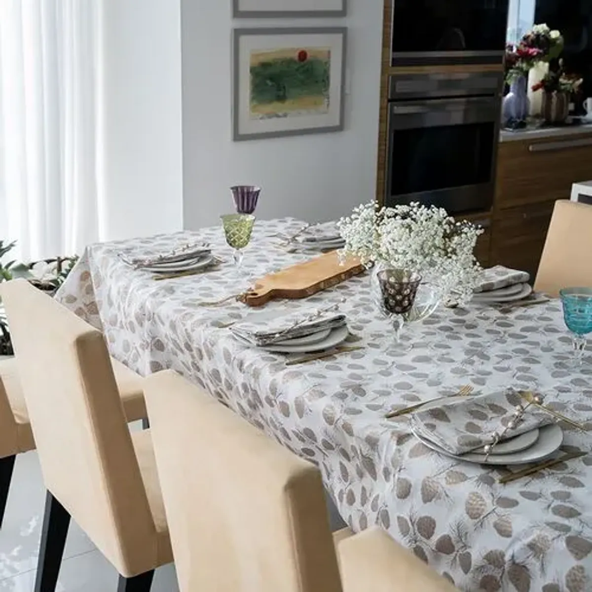 Verbier Tablecloth - Brown By Mode Living