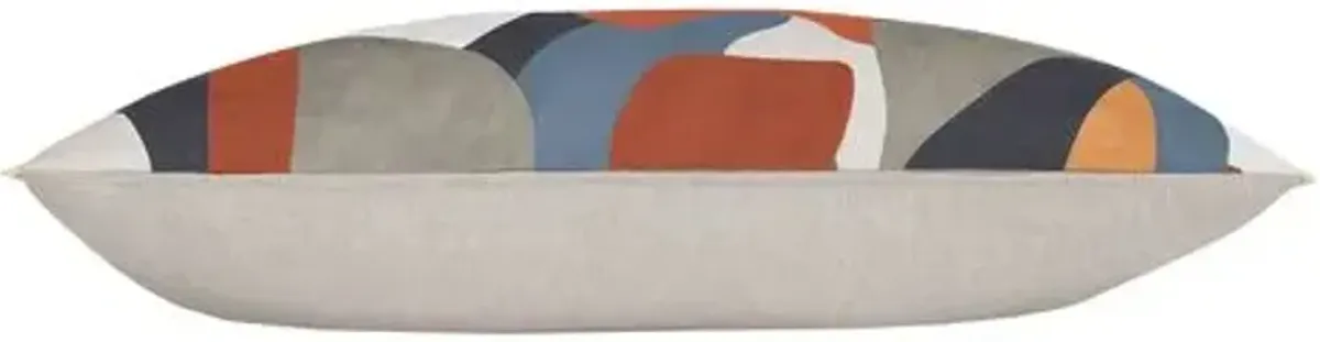 Davy Abstract Lumbar Pillow Desert