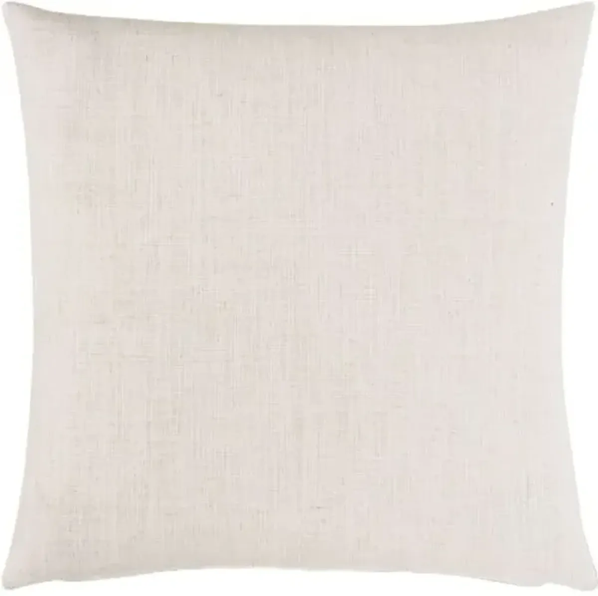 Oliver Basketweave Faux Leather Pillow - Grey/White