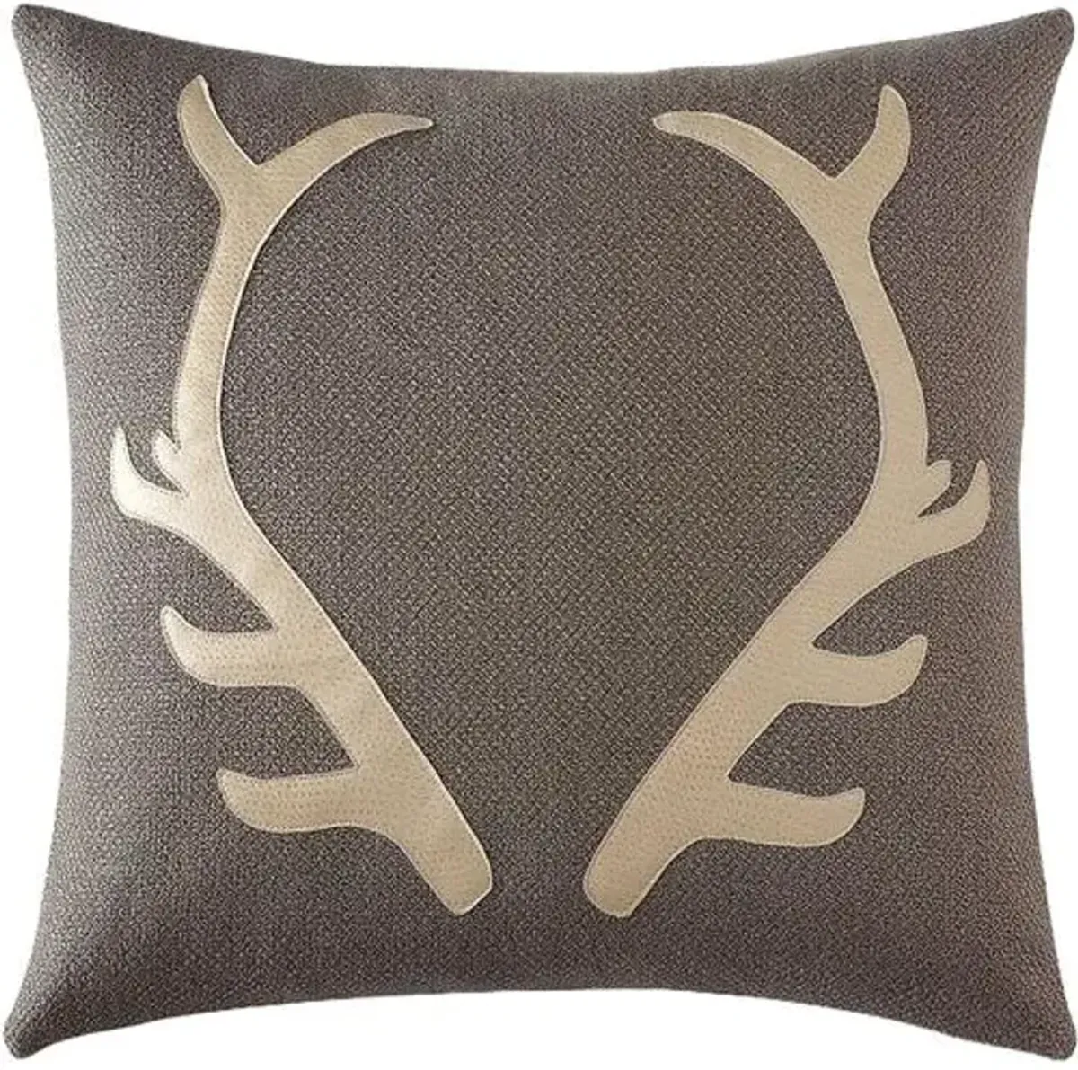 Bryce Antler Pillow - Sand/Charcoal