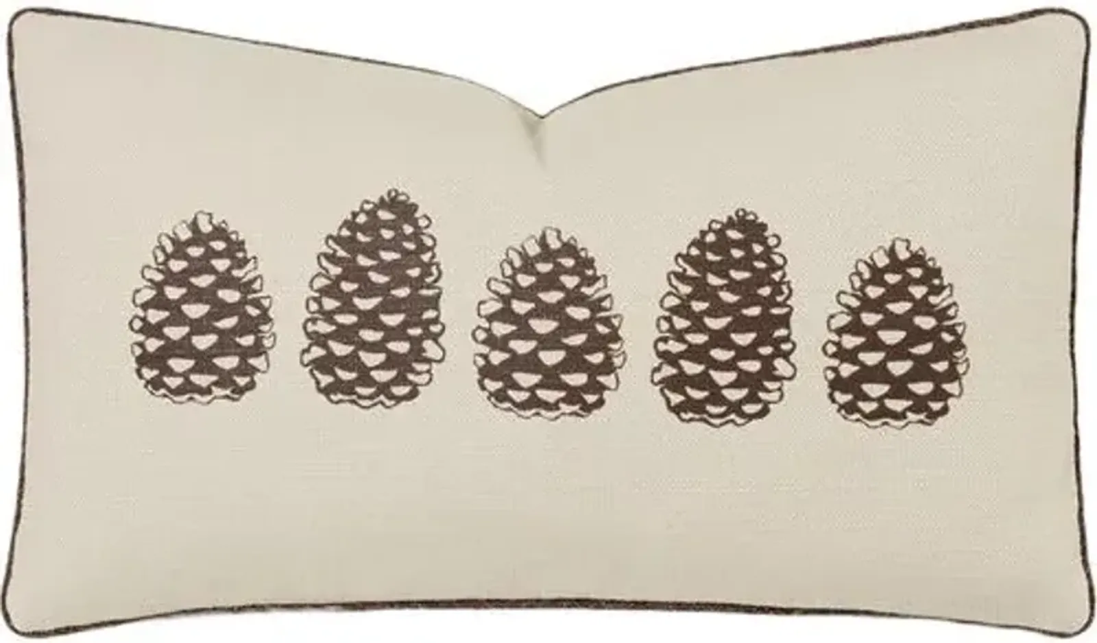 Bryce Pinecone Pillow - Bisque