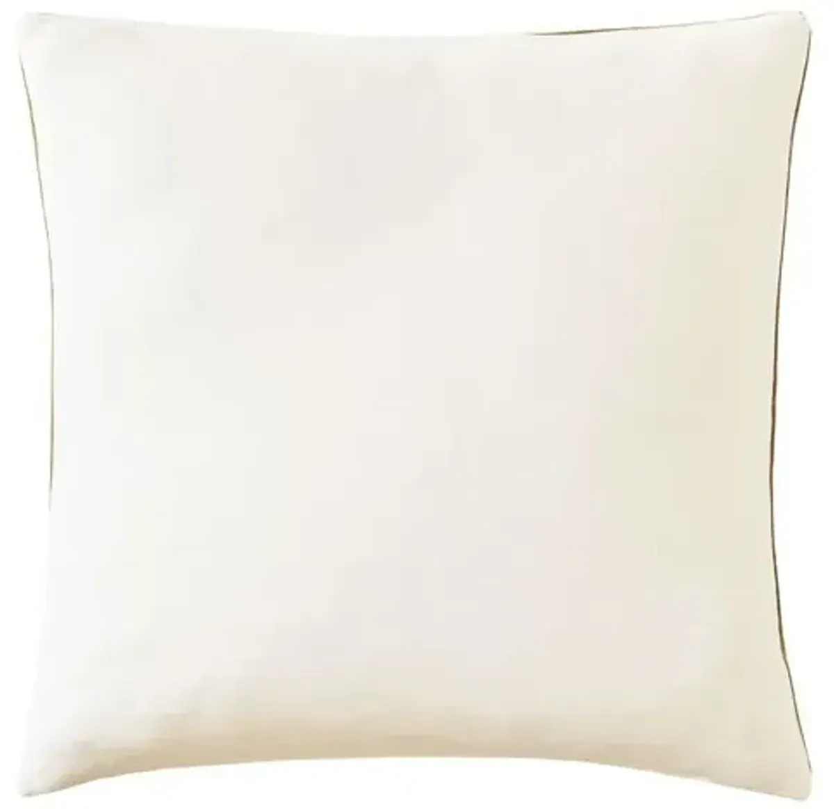 Asher Lasercut Velvet Pillow - Ivory/Gold