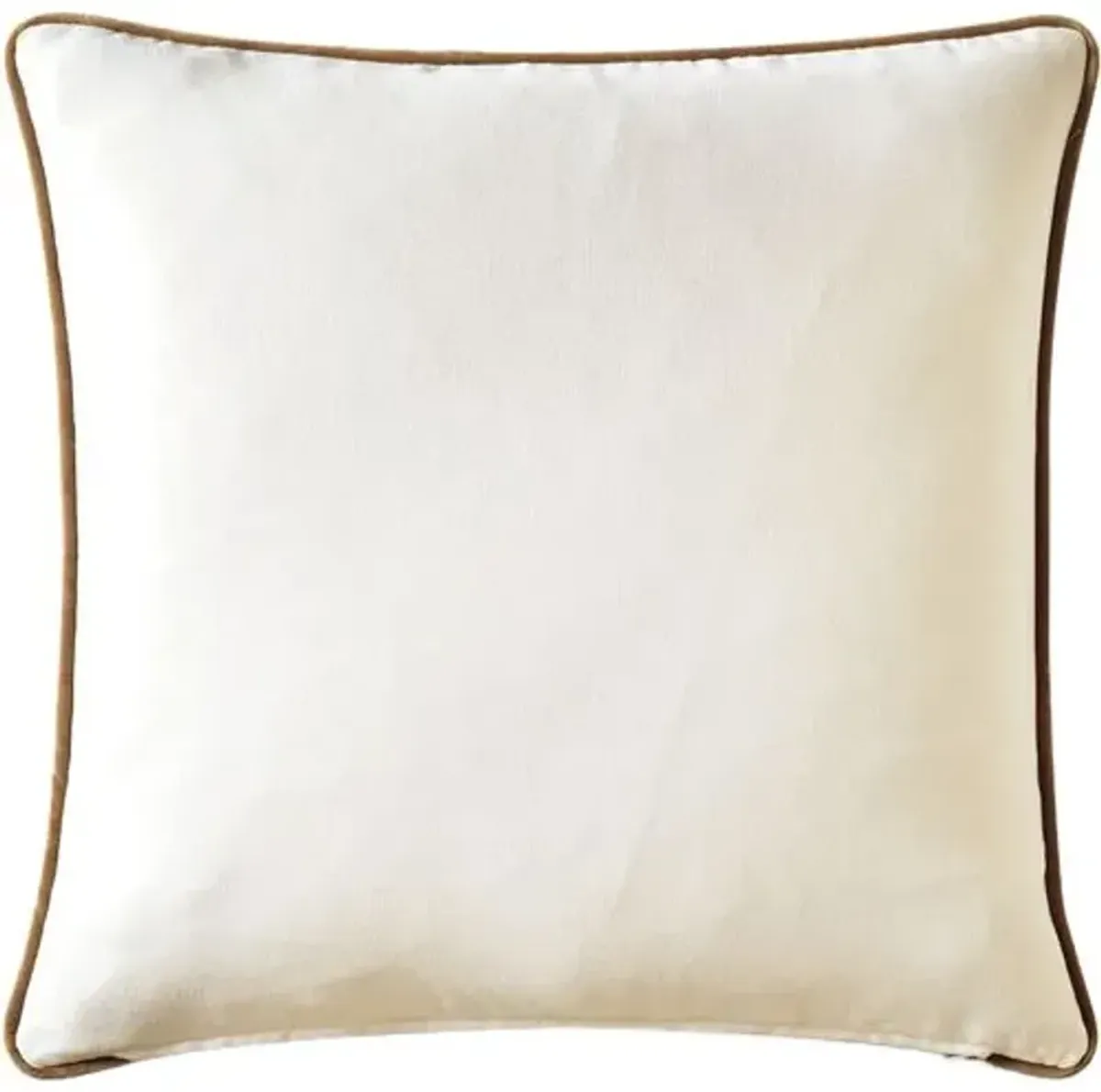 Asher Lasercut Velvet Pillow - Gold/Ivory