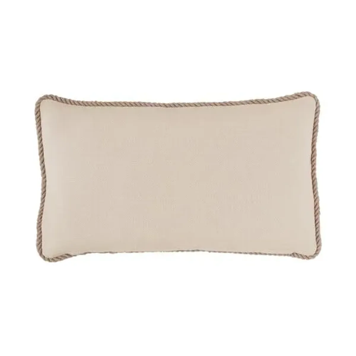 Asher Geometric Cord Lumbar Pillow - Stone/Bisque