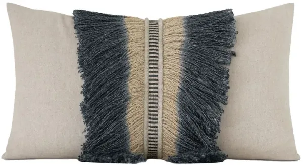 Delilah Bullion Fringe Lumbar Pillow, Beige