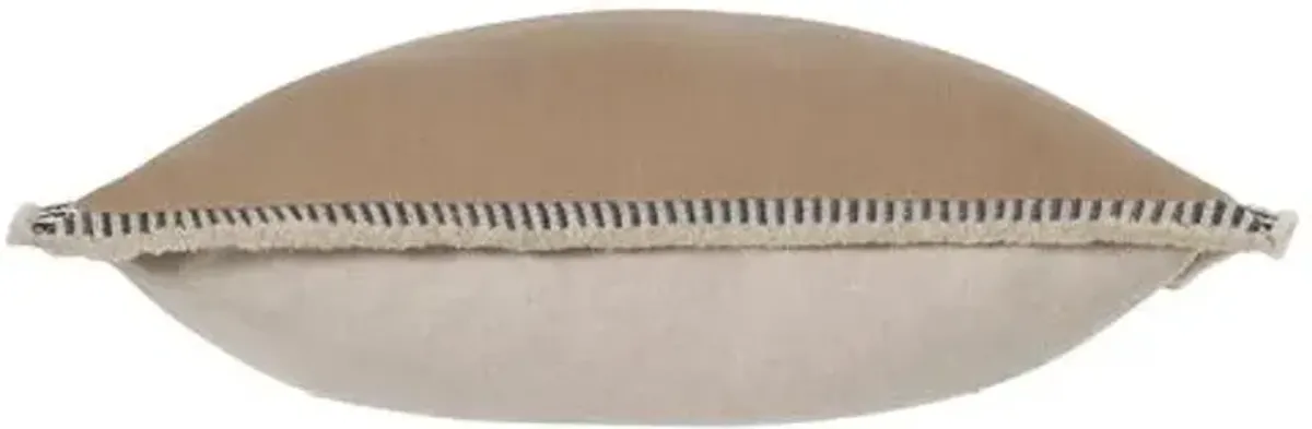 Delilah Border Pillow - Sand