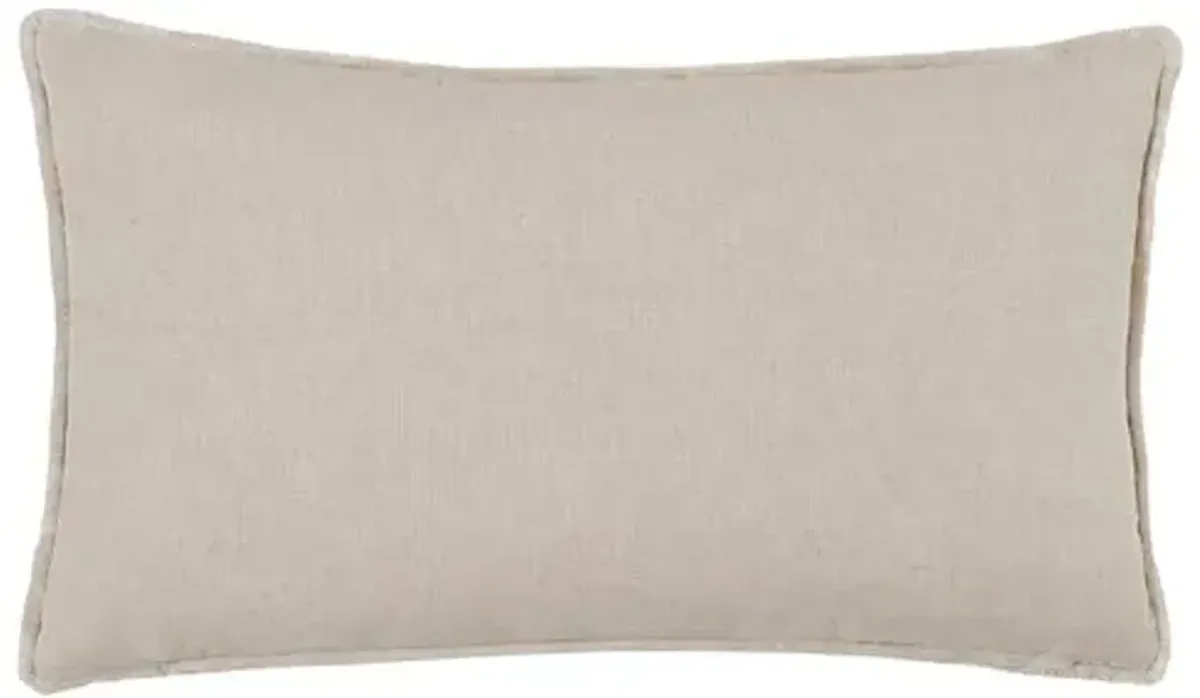 Delilah Trim Lumbar Pillow - Sand