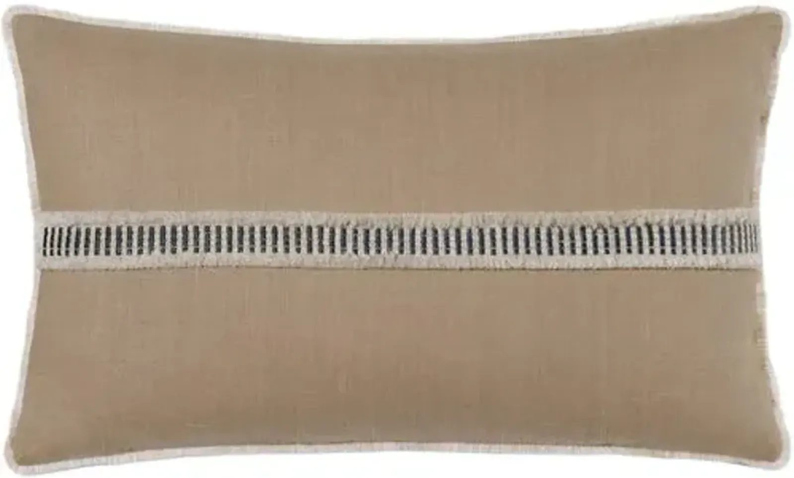 Delilah Trim Lumbar Pillow - Sand