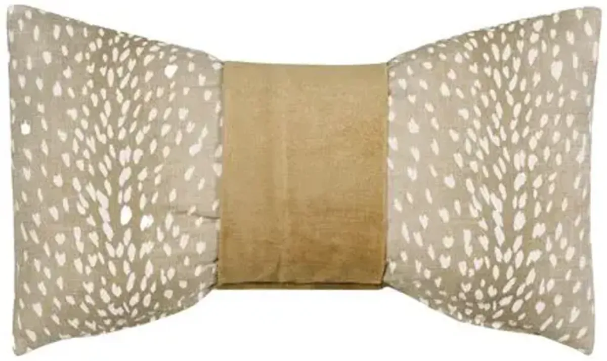 Candy Velvet Cuff Pillow - Fawn/Gold