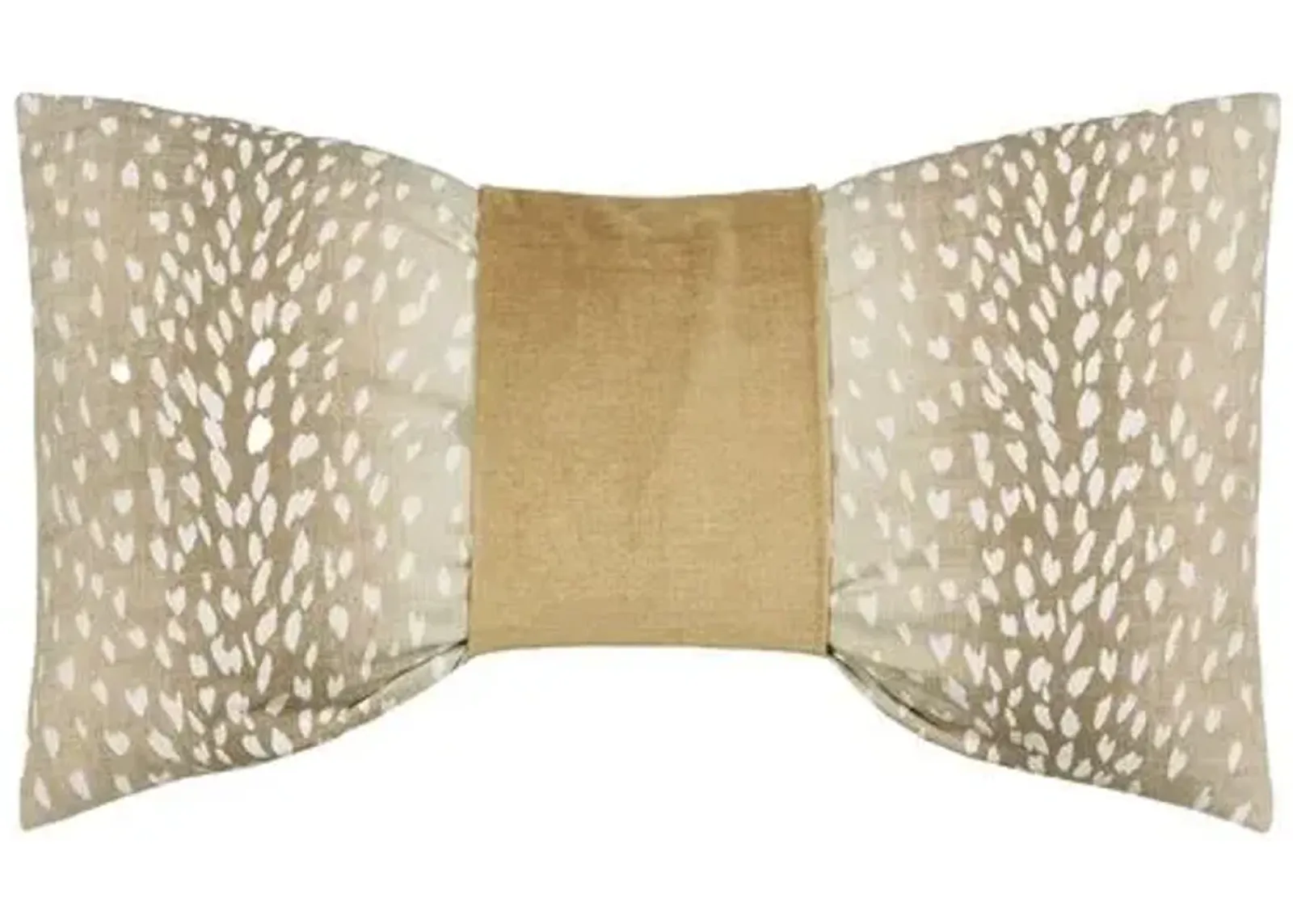 Candy Velvet Cuff Pillow - Fawn/Gold