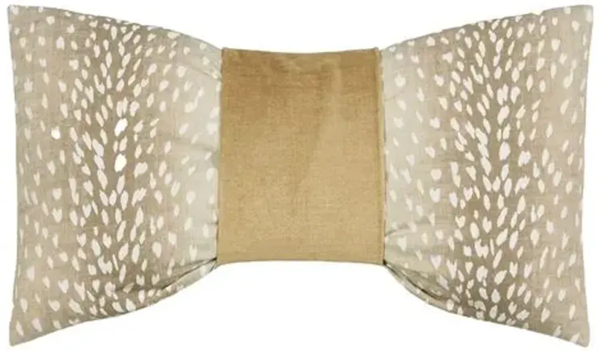 Candy Velvet Cuff Pillow - Fawn/Gold