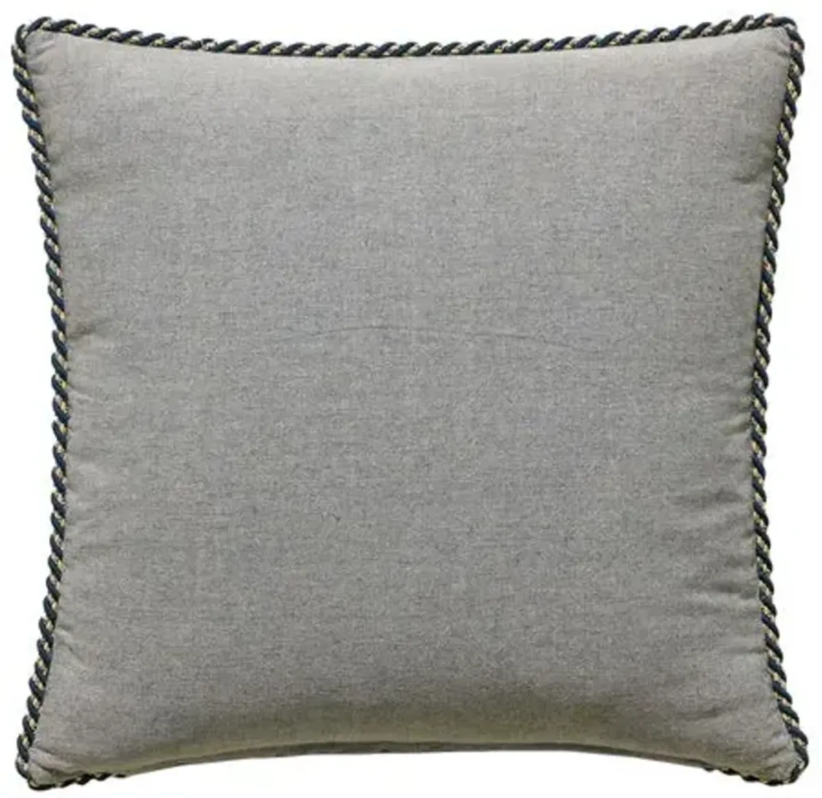 Carrie Plaid Pillow - Stone/Navy