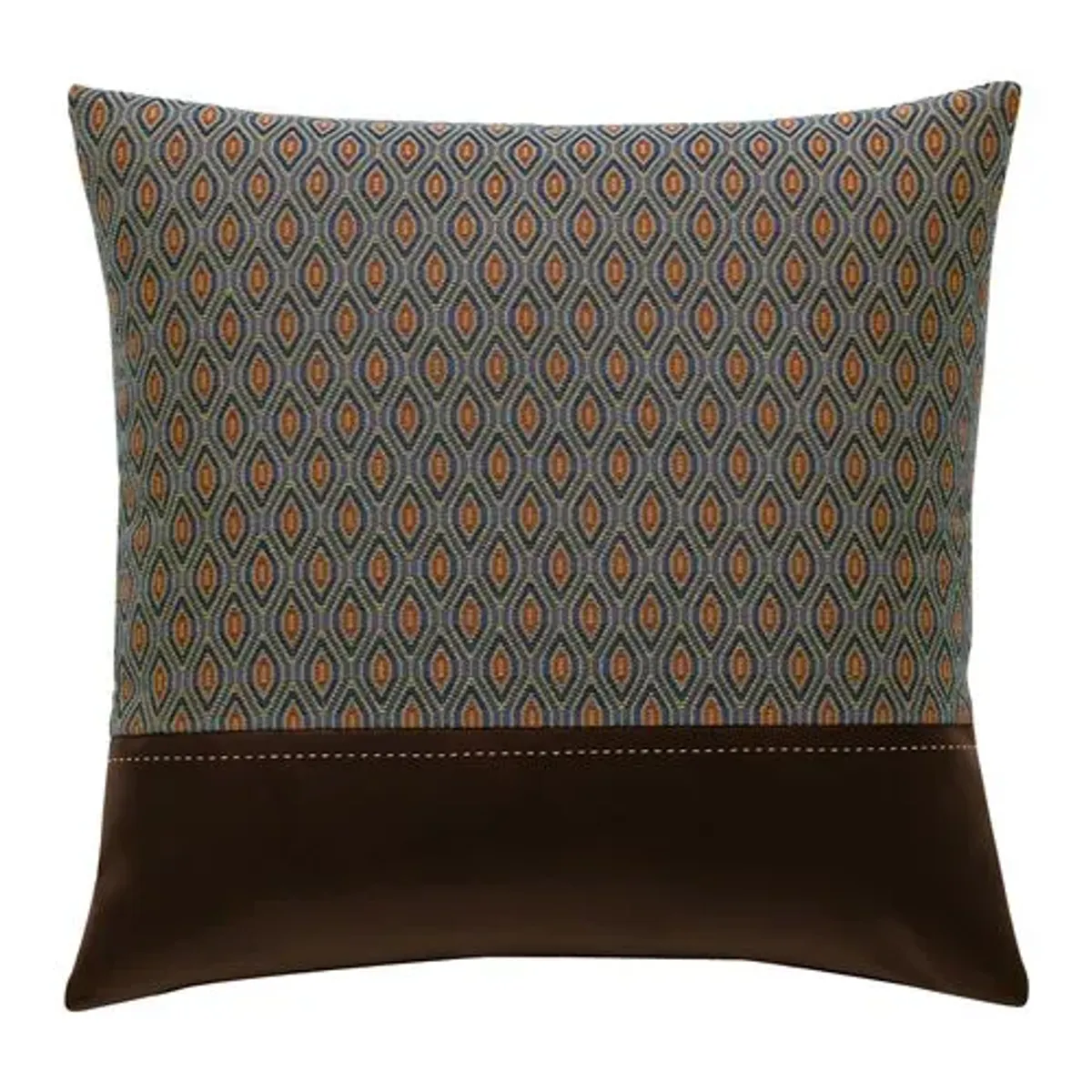 Carrie Ogee Pillow - Brown/Red