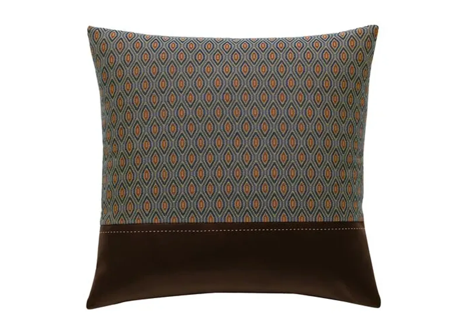 Carrie Ogee Pillow - Brown/Red