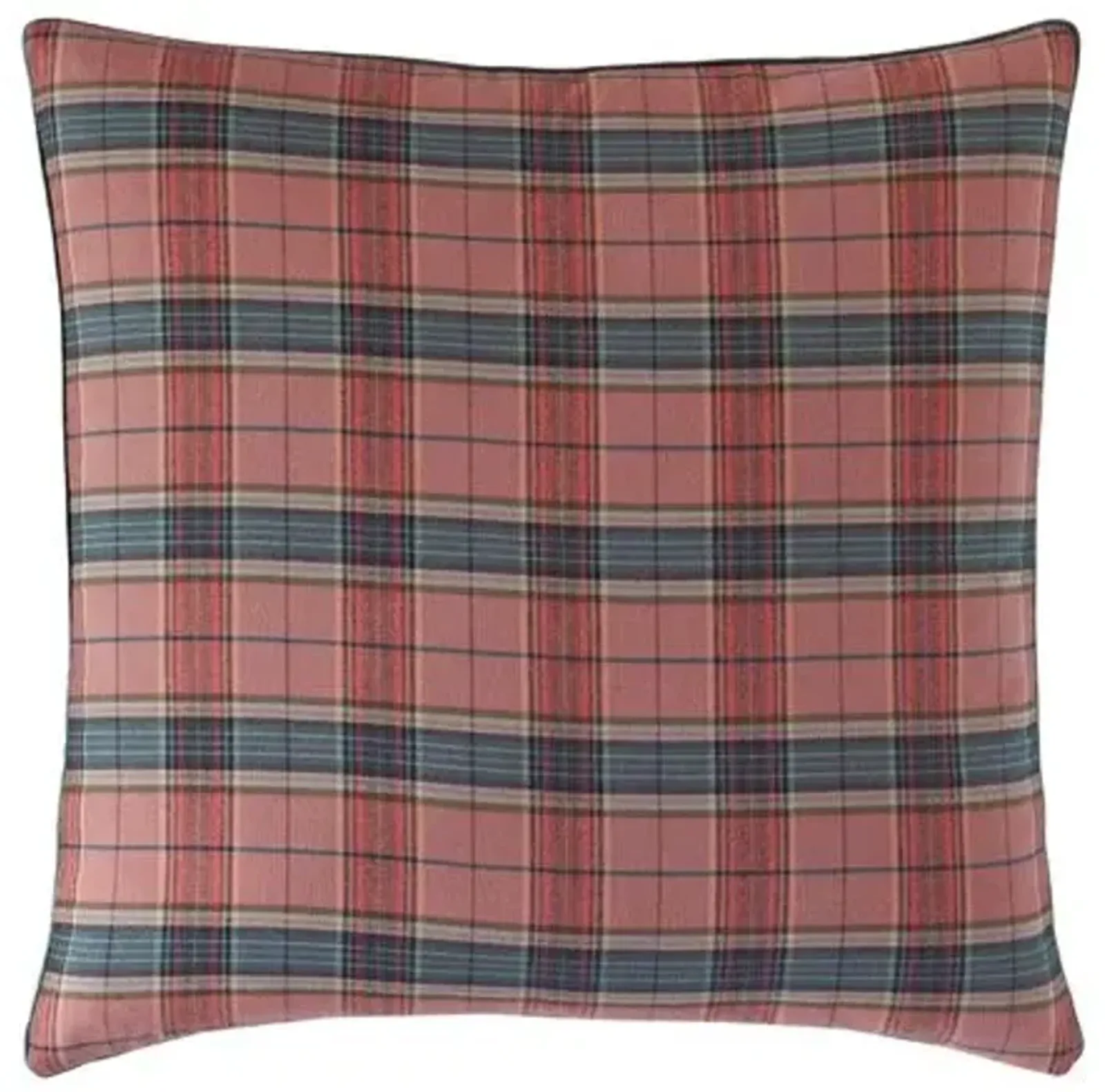 Carrie Plaid Pillow - Red/Charcoal