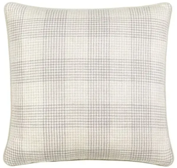 Harlen Houndstooth Check Pillow - Ivory