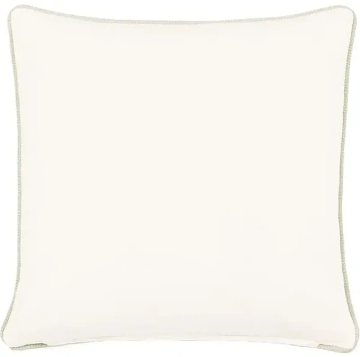 Harlen Mitered Houndstooth Check Pillow - Ivory