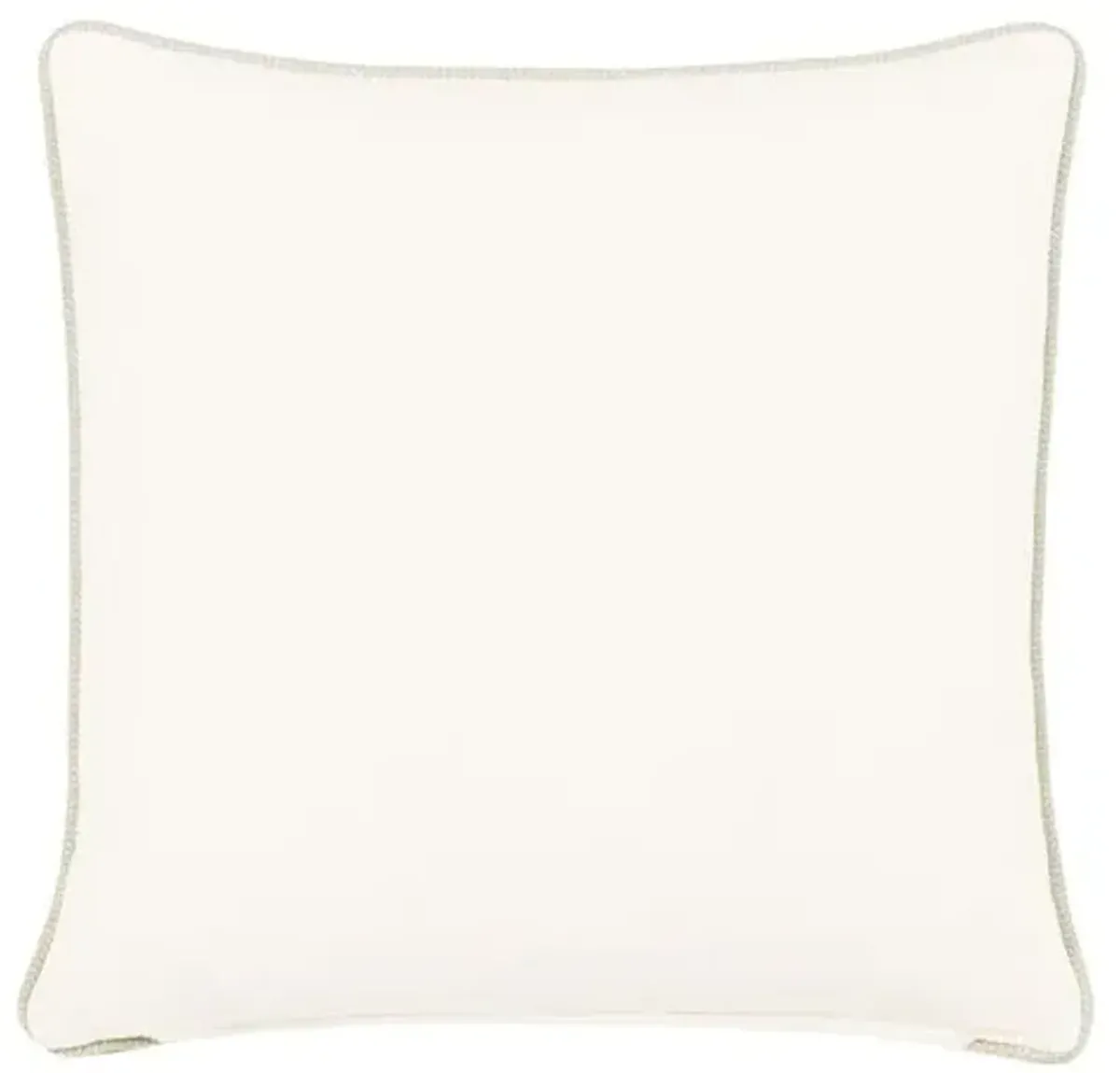 Harlen Mitered Houndstooth Check Pillow - Ivory