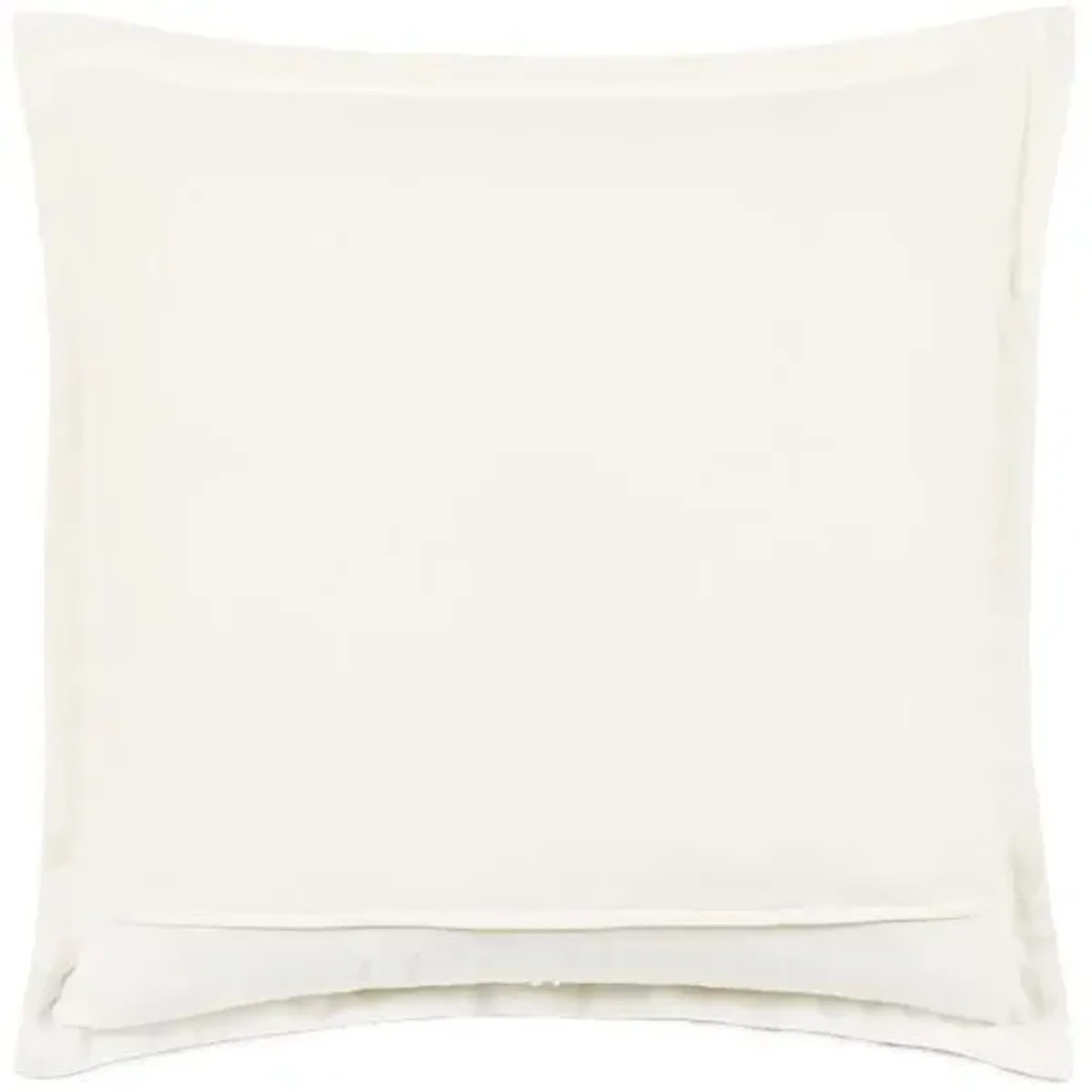 Harlen Pinstripe Flange Pillow - Latte/Ivory