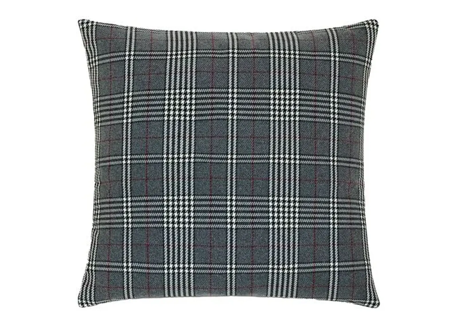 Carrie Plaid Pillow - Gray