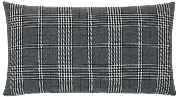 Carrie Plaid Lumbar Pillow - Gray