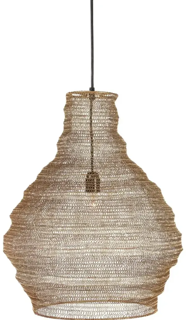 Thistle Iron Pendant - Gold