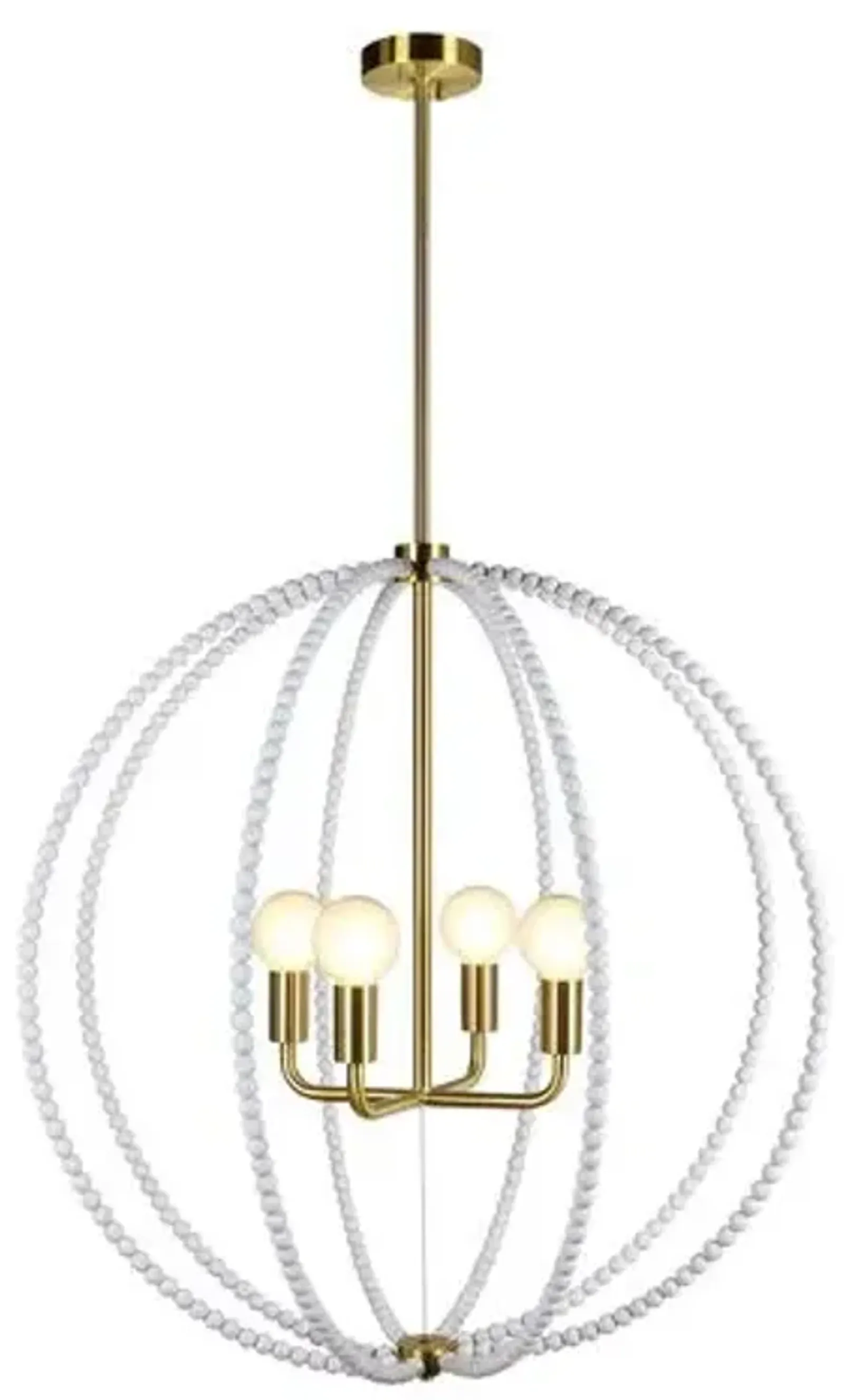 Mystral Beaded Ceiling Chandelier - White