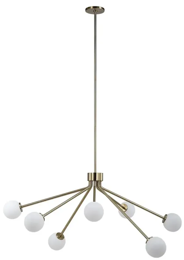 Ty Ceiling Chandelier - Champagne - Yellow