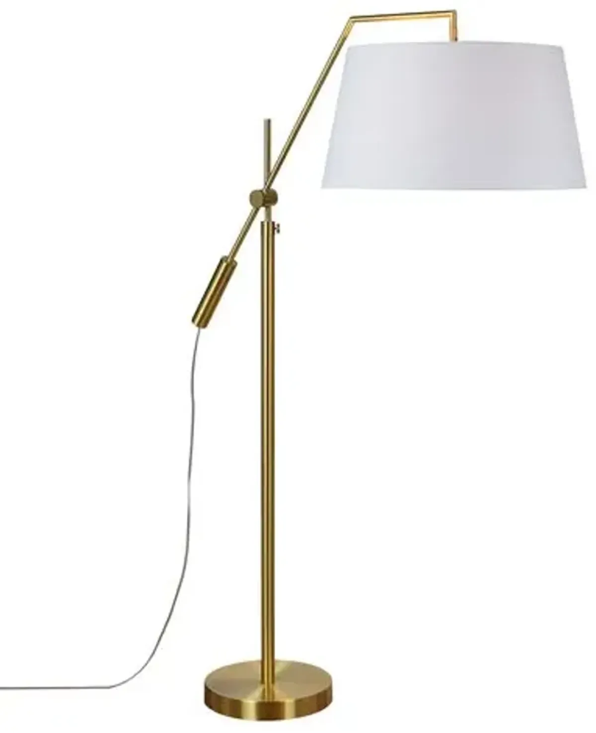 Ari Floor Lamp - Brass/Off-White