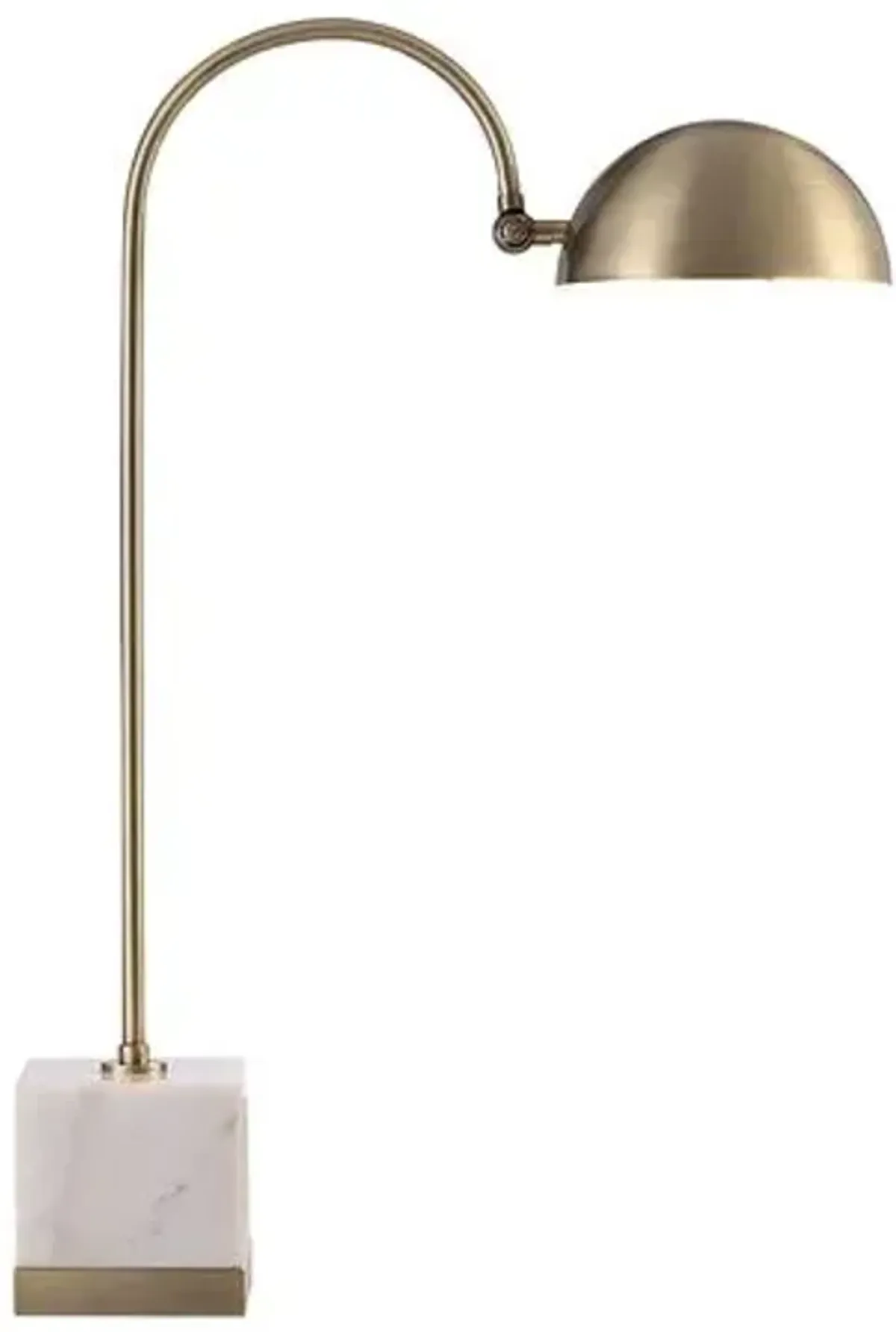 Oceanus Marble Table Lamp - Natural White/Brass