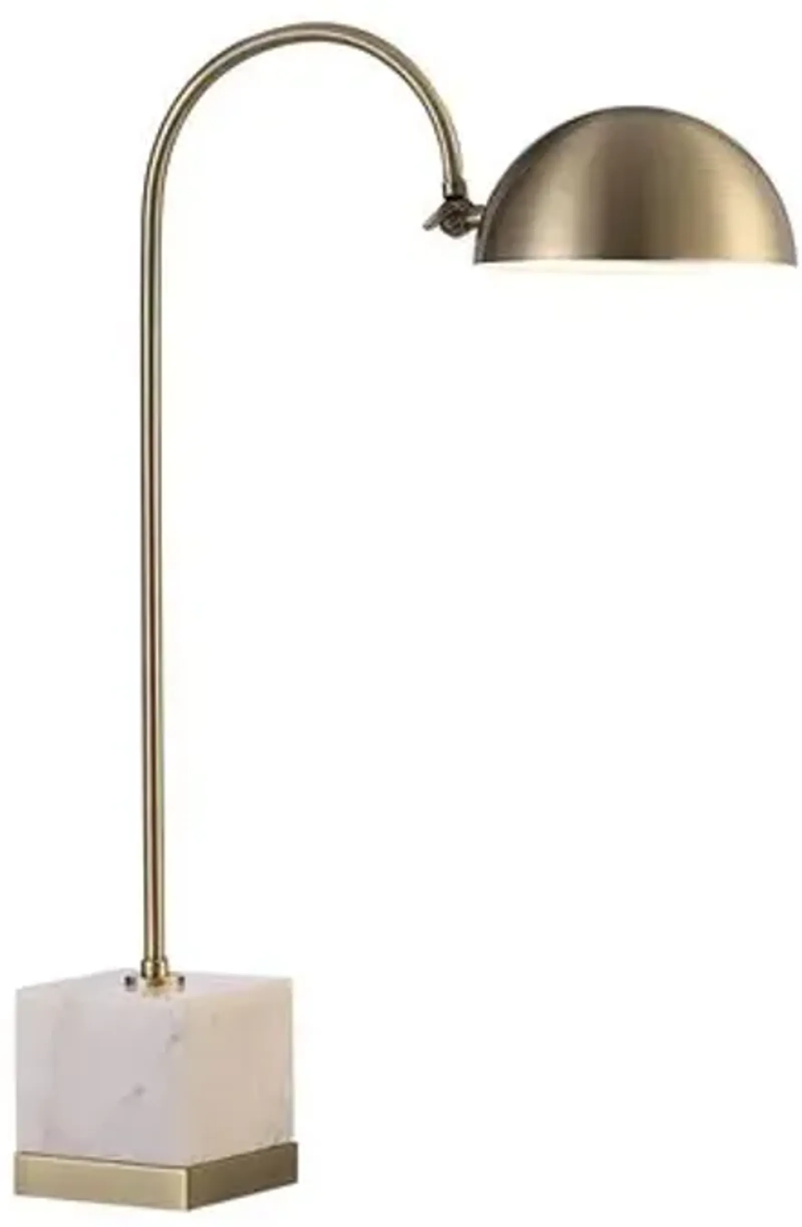 Oceanus Marble Table Lamp - Natural White/Brass