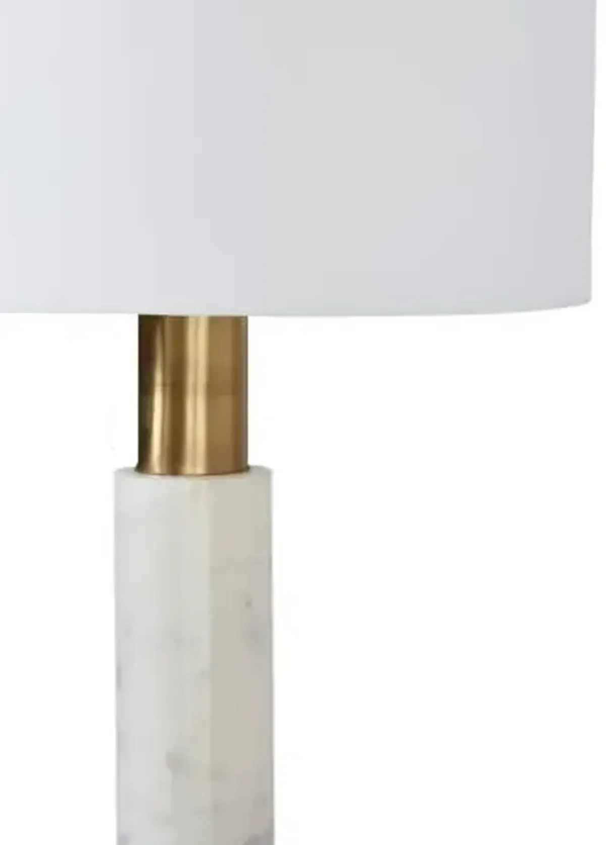 Amadeus Marble Table Lamp - White/Brass